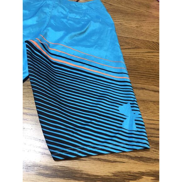 Hurley Board Shorts Mens 28 16 Phantom Blue Swim Trunks W/ Side Pocket Logo - Picture 5 of 10